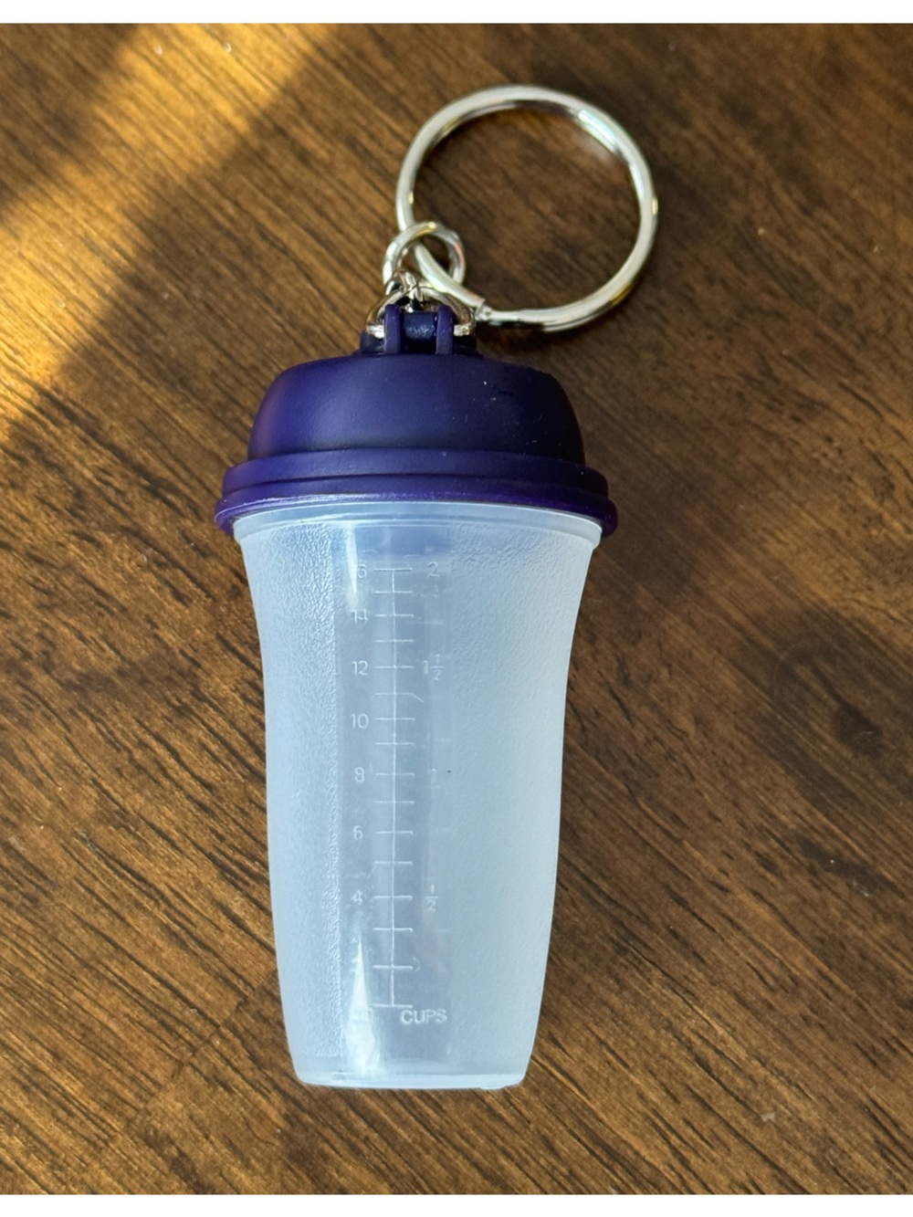 Vintage Tupperware Quick Shake Mini Keychain - Perfect Condition